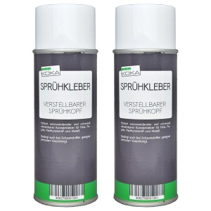 KOKA 2x Sprühkleber mit Verstellbarem Sprühkopf