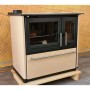 Plamen Küchenofen Holzherd 850 Glas Creme Linke Version und 8 kW_2