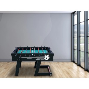Schwarzer, faltbarer Cougar Tischkicker Scorpion Kick für Spiel & Spaß.
