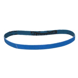 Robustes blaues Klingspor Schleifband CS411Y, 9x533 mm, Zubehör für Bandschleifer.