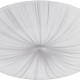 Eglo LED-Deckenleuchte Nieves, silber-weiße Deckenlampe mit Sternenmuster.