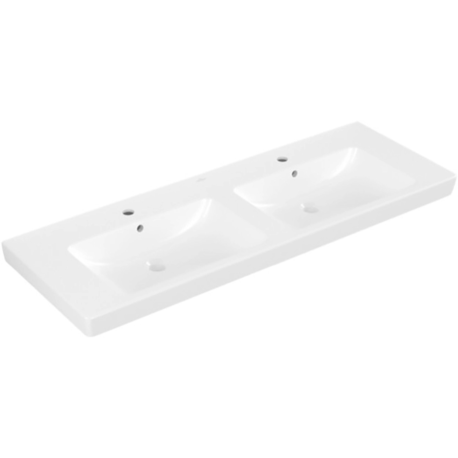 Villeroy & Boch Doppelwaschbecken Subway 2 130 cm x 47 cm Weiß Alpin CeramicPlus