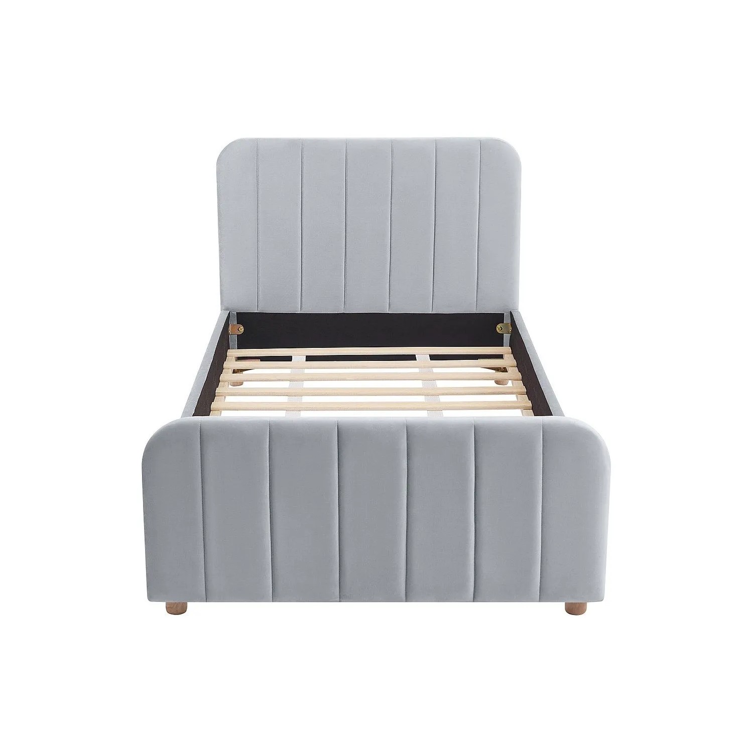 Vente-unique Bettrahmen Rogadi Grau 97 cm