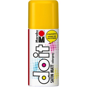 Marabu Colorspray Do It Satin Matt 150ml in Mandarine, gelbe Sprühfarbe für Bastel- und Heimwerkerprojekte.