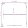 Maßzeichnung des quadratischen vidaXL Sonnensegels 7x7 m mit 700 cm Außen- und 656 cm Innenmaßen.