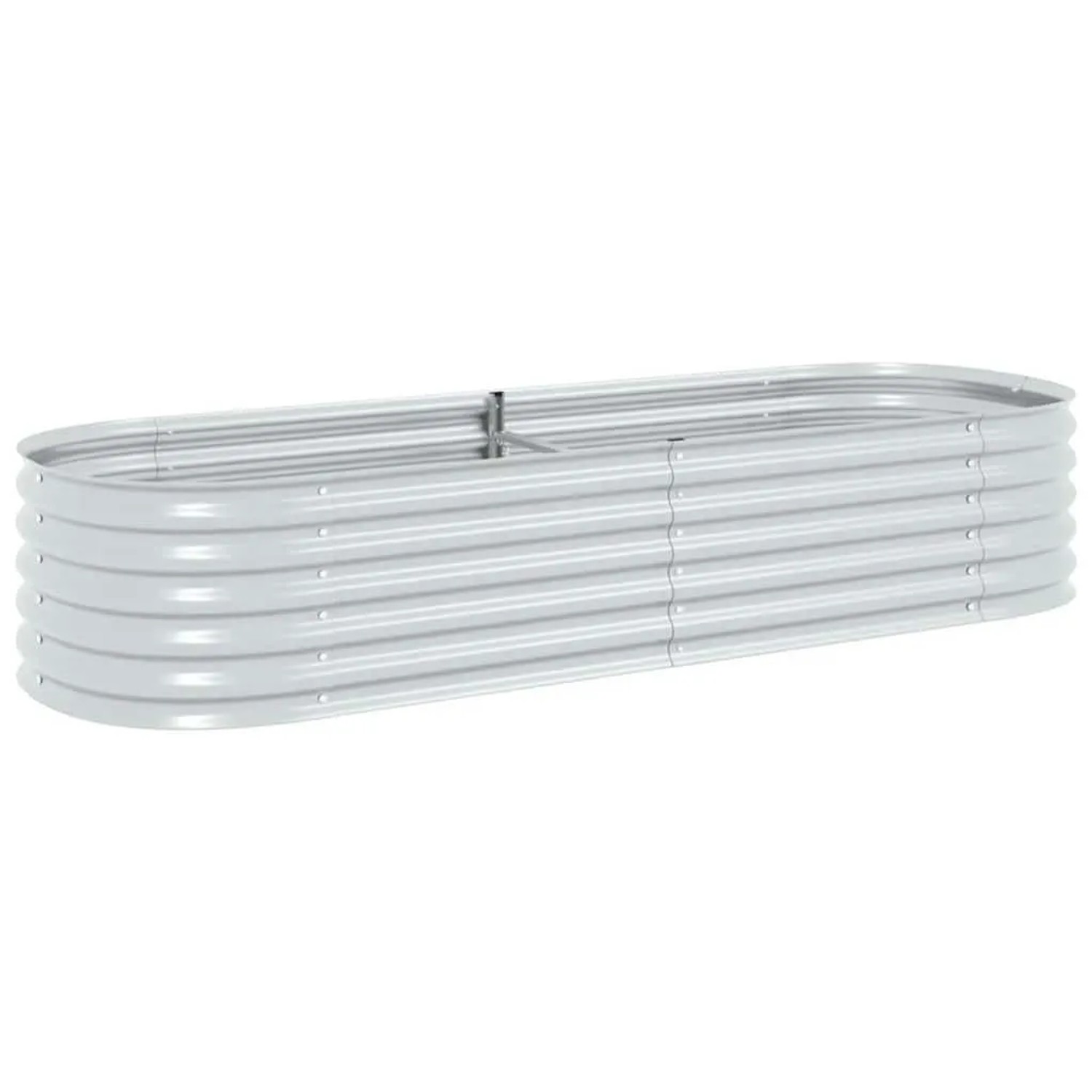 DELUKE Rundes Hochbeet Für Garten BLUMO Verzinkter Stahl Hochbeet Metall Gartenbeet Rund Metall Blumenbeet Gemüsebeet 24...