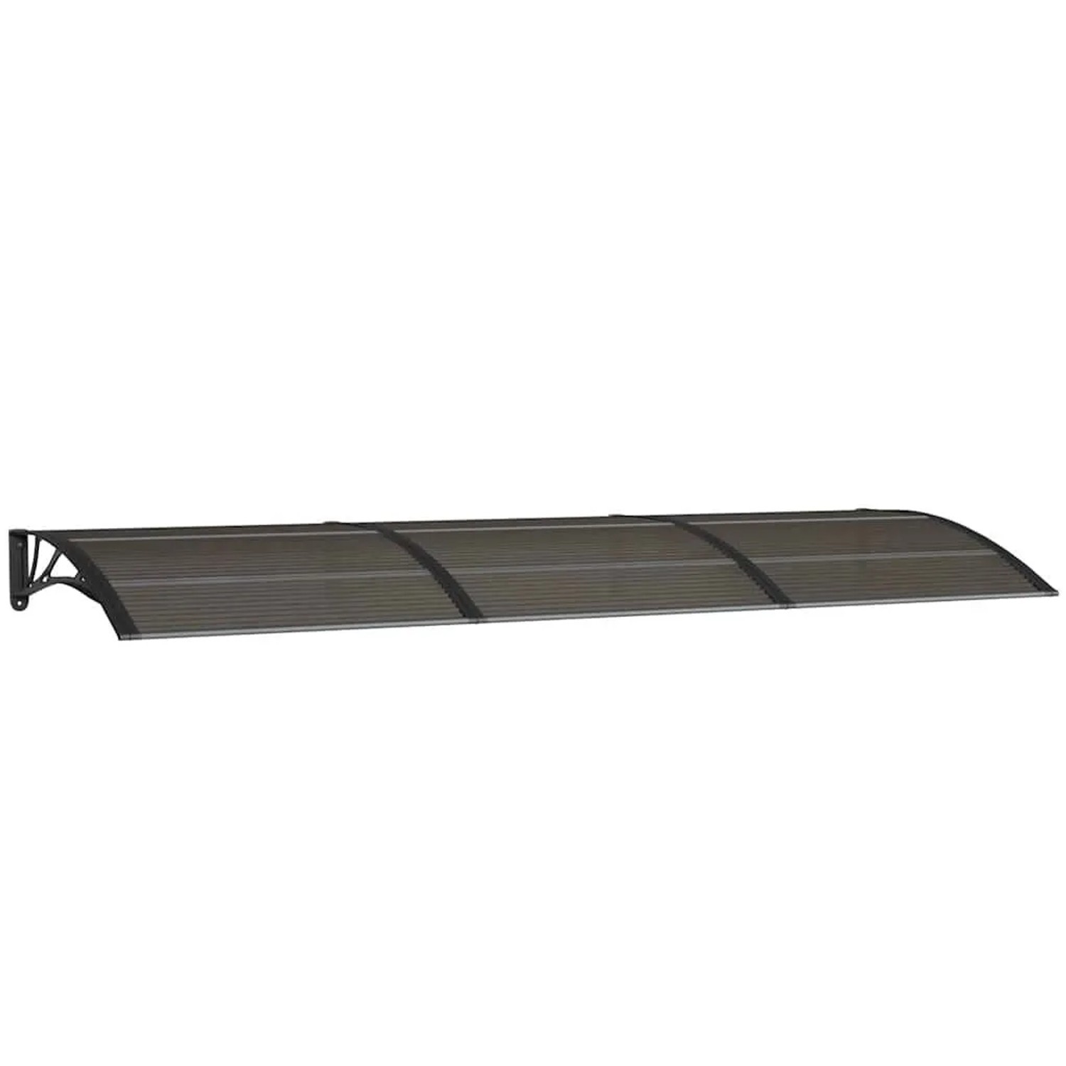 vidaXL Türvordach Schwarz 300x100 cm Polycarbonat 153575