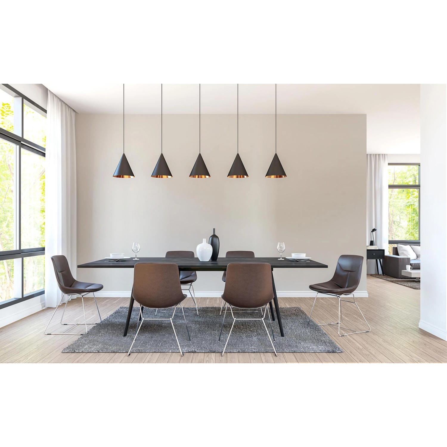 Graue Tadessi Unitapete M1 No 2061 als Vliestapete im modernen Wohnraum.