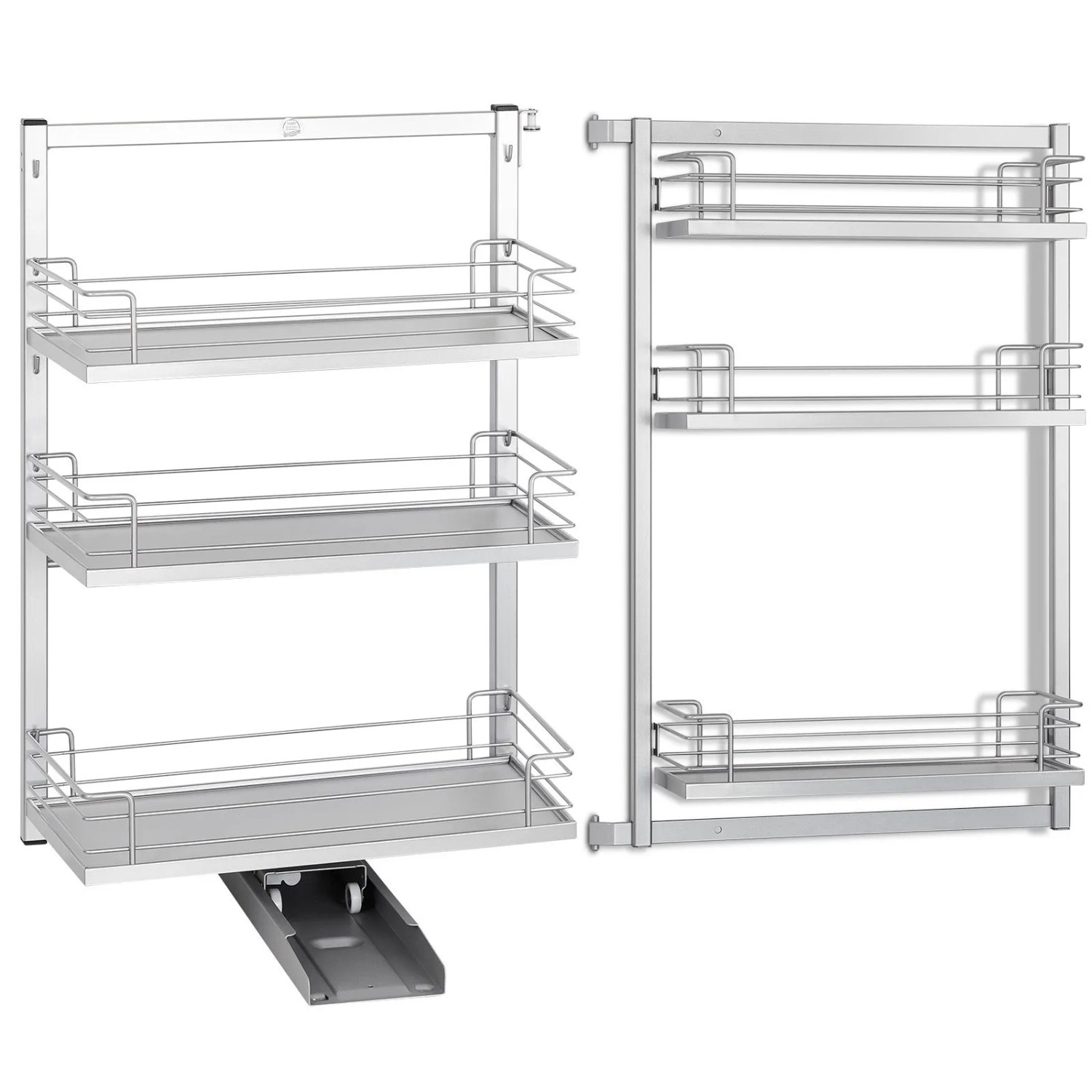 Kesseböhmer DISPENSA TANDEM II Silbergrau mit ARENA Classic Tablaren Auszug günstig online kaufen