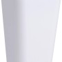 Wenko Kosmetikeimer Candy White, 6 l, mit Schwingdeckel und Chromrand.
