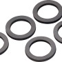 5 Stück Dichtungsringe, 3 mm stark, Ø 21 mm x Ø 30 mm, aus Gummi.
