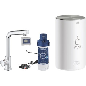 Grohe Red Mono Standventil mit Boiler und Filter in Chrom, Größe M.