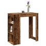 vidaXL Bartisch mit Regal in Altholz-Optik, 102x50x103,5 cm, aus Holzwerkstoff.