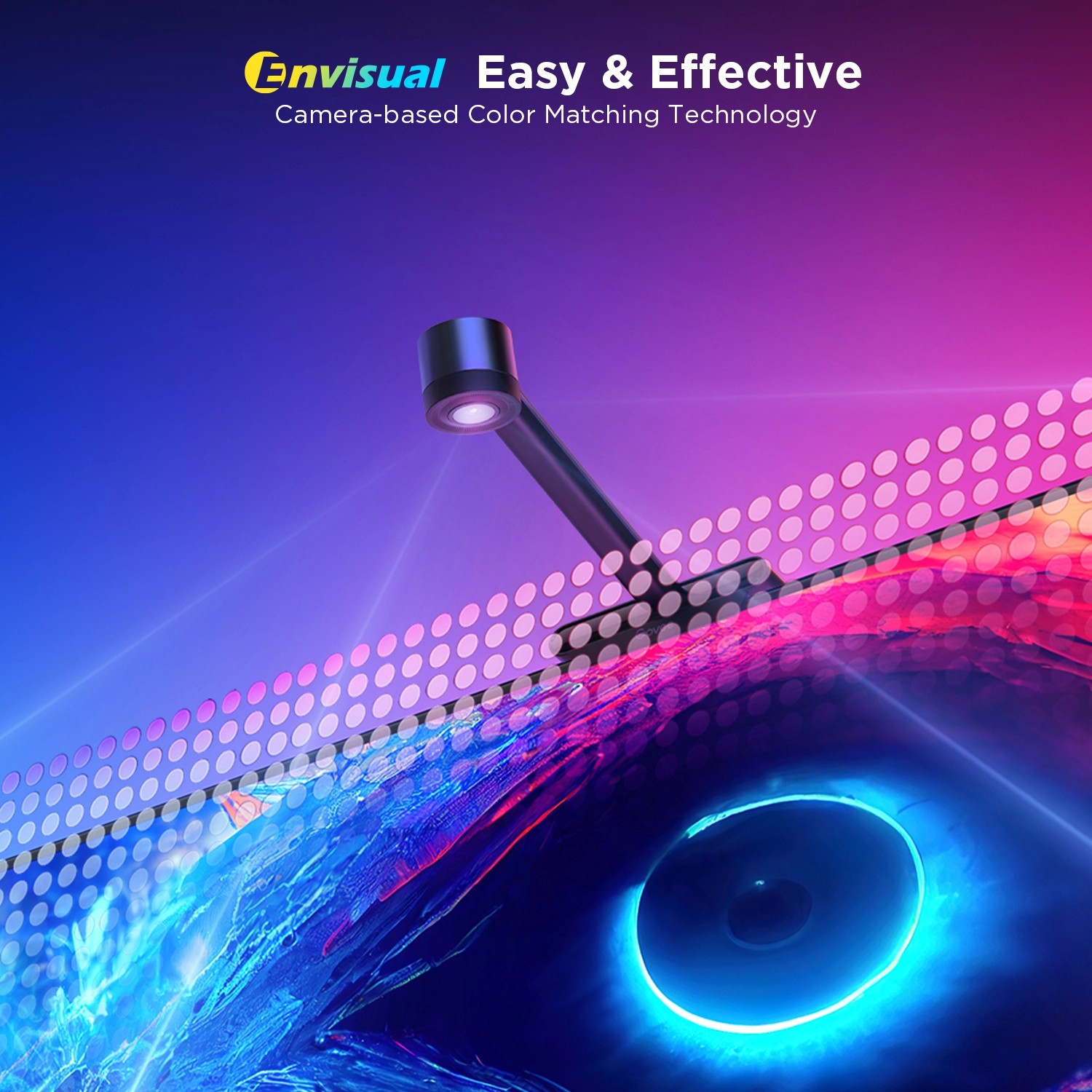 Govee X Netflix TV-Hintergrundbeleuchtung 3S (55~65 Zoll) mit Kamera und RGBICW LED-Streifen.