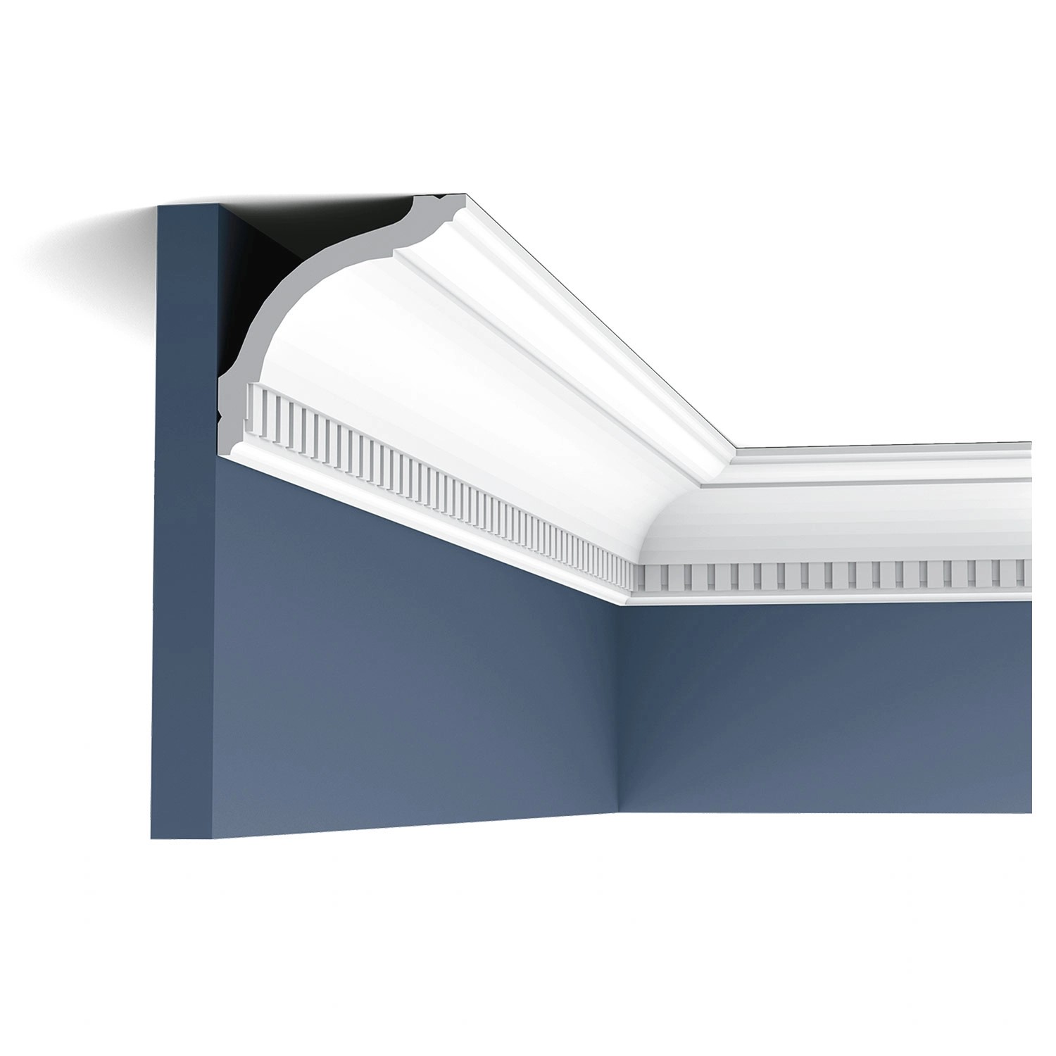 ORAC DECOR CX129 AXXENT Profilleiste Stuck Zierelement Decken-Eck-Leiste 2 m 200 cm x 9,4 cm x 9,4 cm Weiß