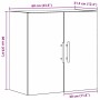 vidaXL Wandschrank Artisan-Eiche 60 x 31,5 x 60 cm Holzwerkstoff 862948_11