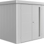 Biohort Bodenschwellenrampe für Neo Gerätehaus, Stahlblech verzinkt.