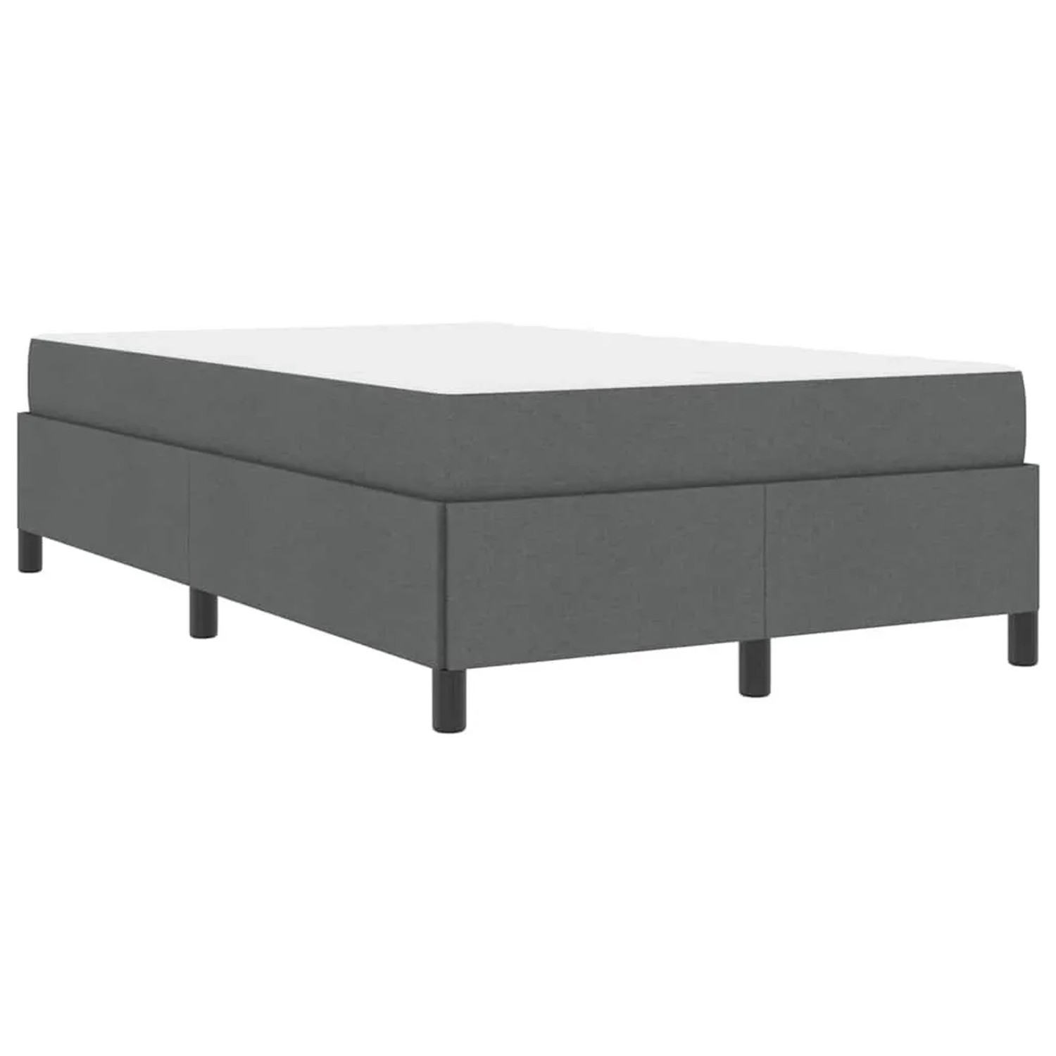 vidaXL Boxspringbett Dunkelgrau 120 x 190 cm Stoff 3398844 günstig online kaufen