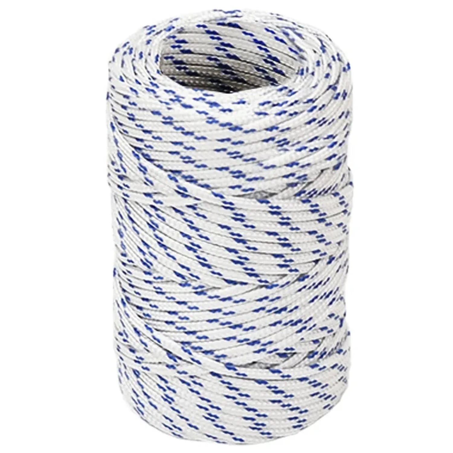 vidaXL Bootsseil Weiß 2 mm 25 m Polypropylen 152264