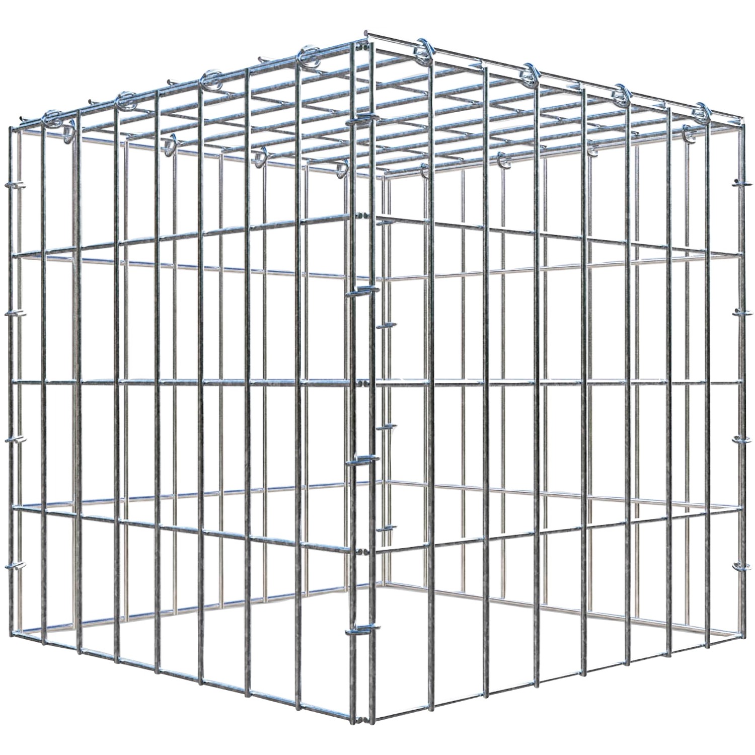 Gabiona C-Ring-Gabione-Anbaukorb Typ 3 40 x 40 x 40 cm Maschenw 5 x 10 cm