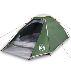 vidaXL Kuppel-Campingzelt 2 Personen Grün Wasserdicht 94765