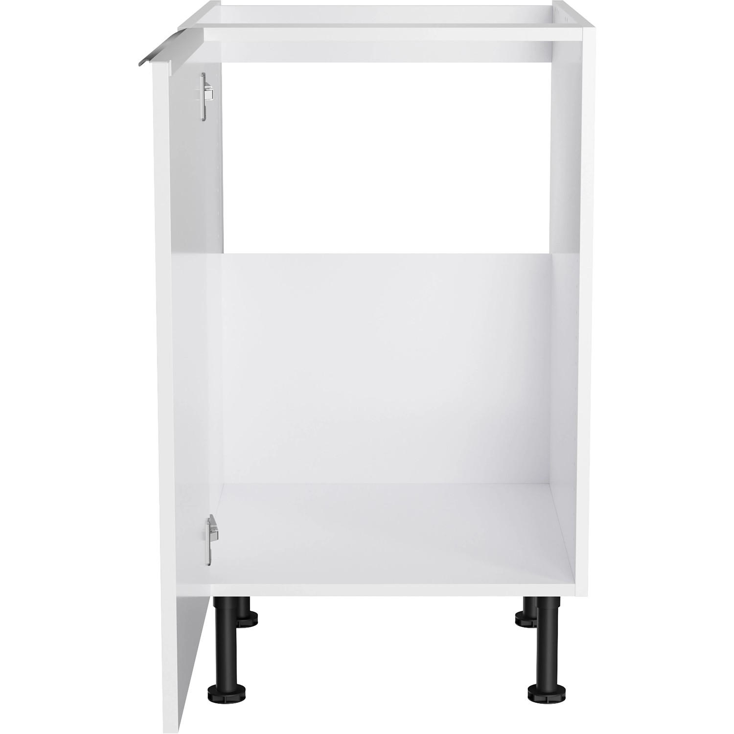 Optifit Spülenunterschrank Arvid986, 50 cm, weiß, mit offener Staufläche. Ideal für die Küche.