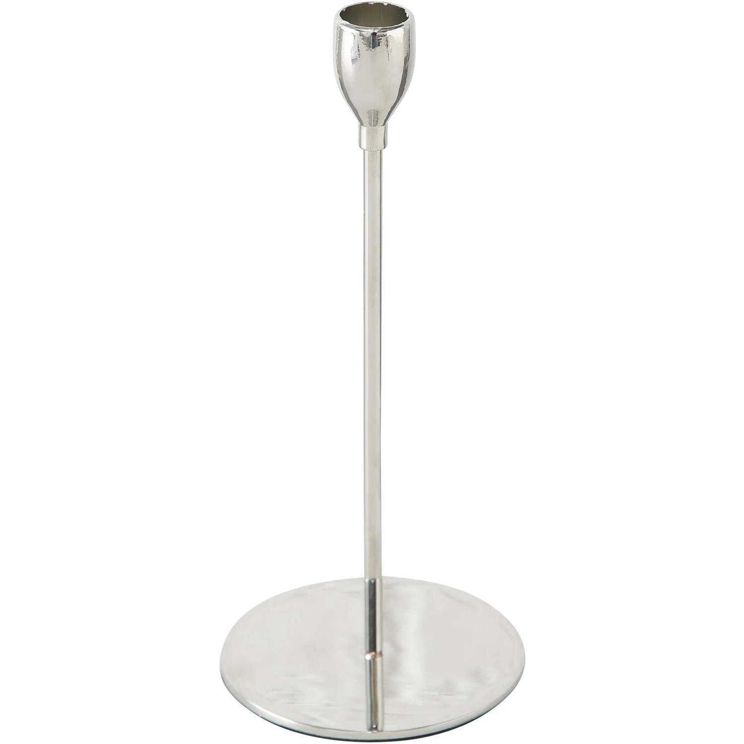 Boltze Kerzenleuchter "Malte" Metall in Silber zeitlos-elegant ca. 23 cm hoch