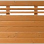 Sichtschutzzaun-Element, Typ 137, 180x90 cm, Kirschbaumfarben, aus lasiertem Fichtenholz.
