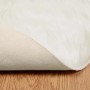 vidaXL Kunstschaffell Teppich Tafalla Weiß Ø 100 cm Polyester 42021470_6