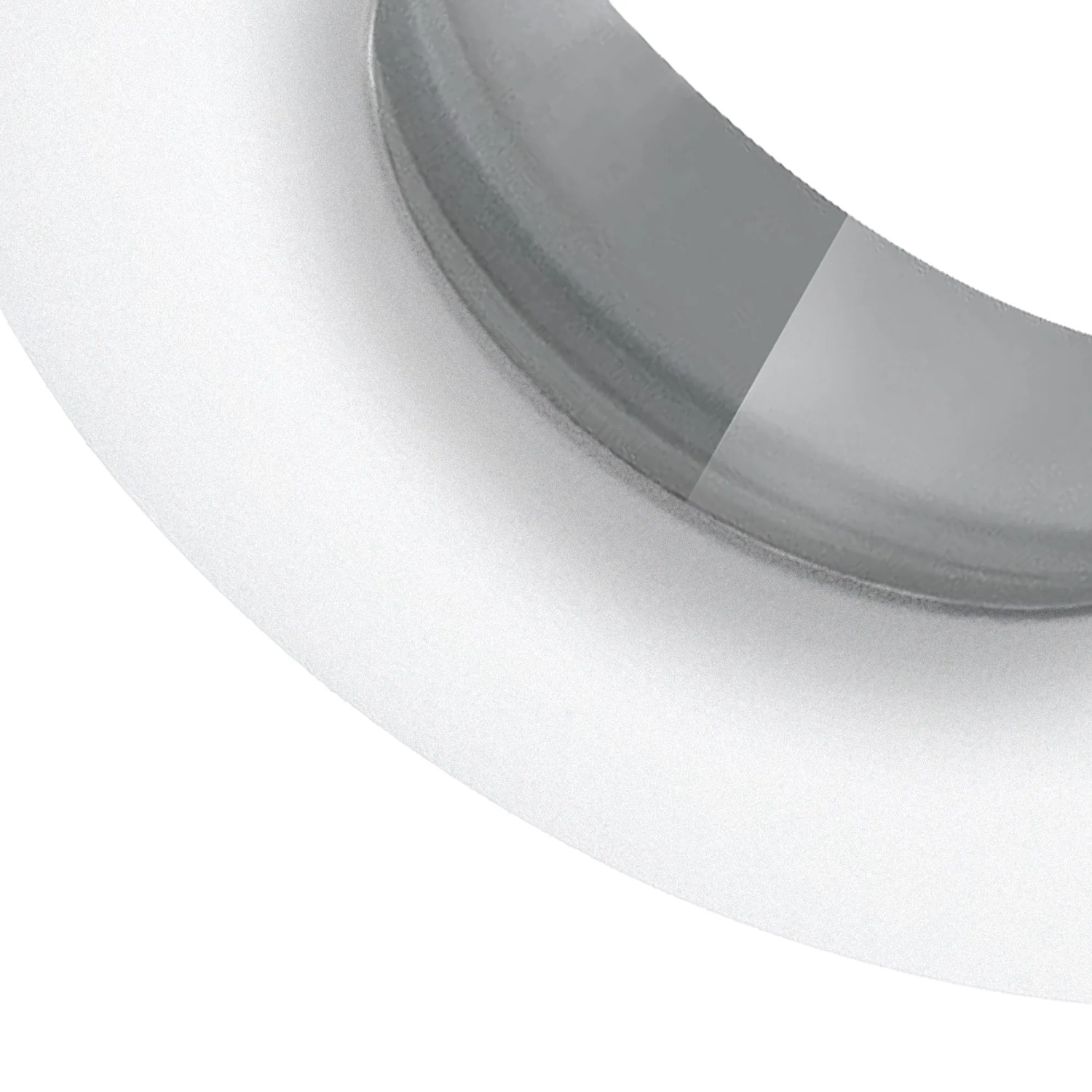 Detailaufnahme: Weißer, dimmbarer LED Einbaustrahler für Bad & Außen, IP65.