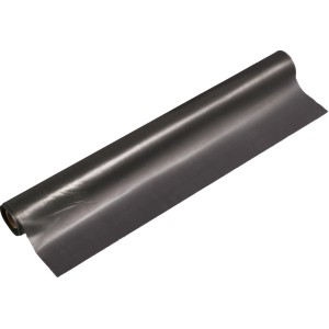 Gerollte, blickdichte LUX Baufolie Comfort, 2x25 m, zum Schutz vor Schmutz und Nässe.