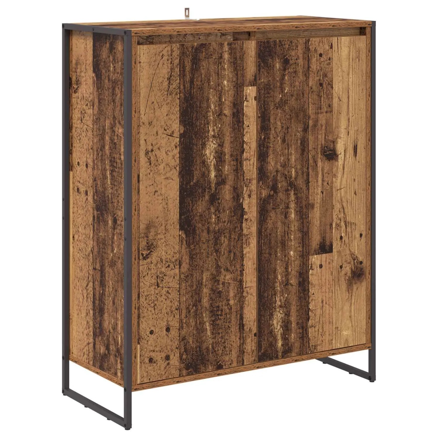 vidaXL Schuhschrank mit Tür Altholz 79 x 36 x 100 cm Holzwerkstoff 886466