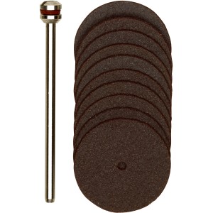 Proxxon Trennscheiben Set, 22mm, 10 Stück mit Träger für Miniaturwerkzeuge.