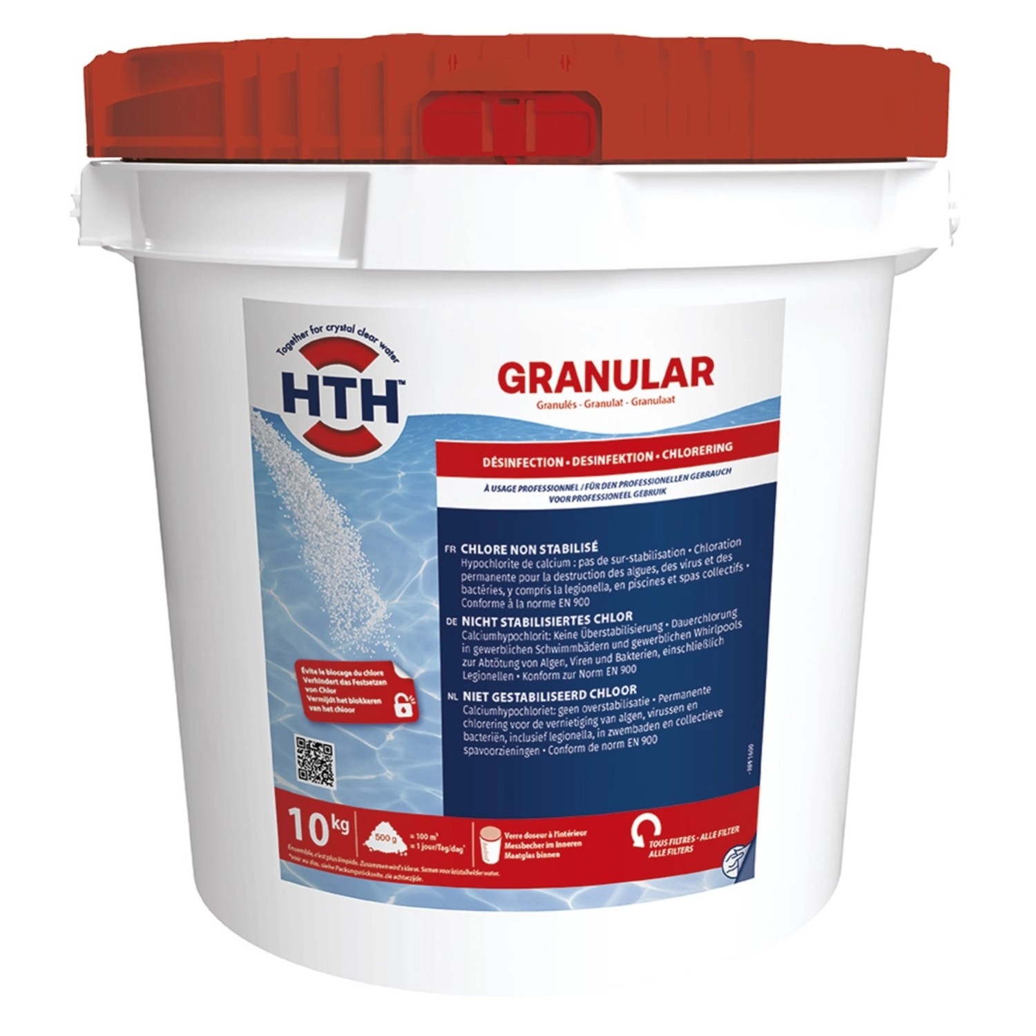 HTH Granular Chlor 68% 10 kg Schnell Löslich Anorganisch Pool Desinfektion günstig online kaufen