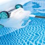 Deluxe Auto Pool Cleaner ZX300 im Einsatz im Pool. Poolroboter mit Rädern und Bürsten.