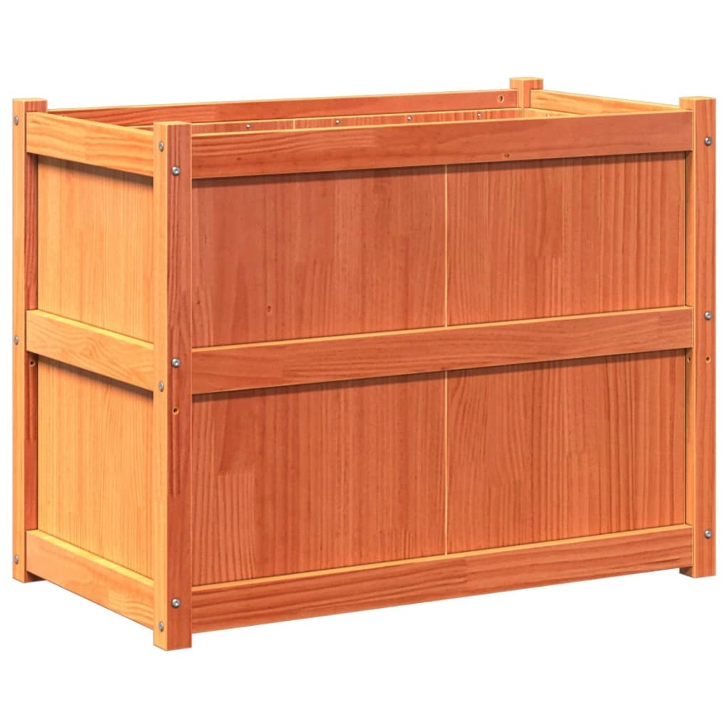 vidaXL Pflanzkübel Wachsbraun 90x50x70 cm Massivholz Kiefer 837471 günstig online kaufen