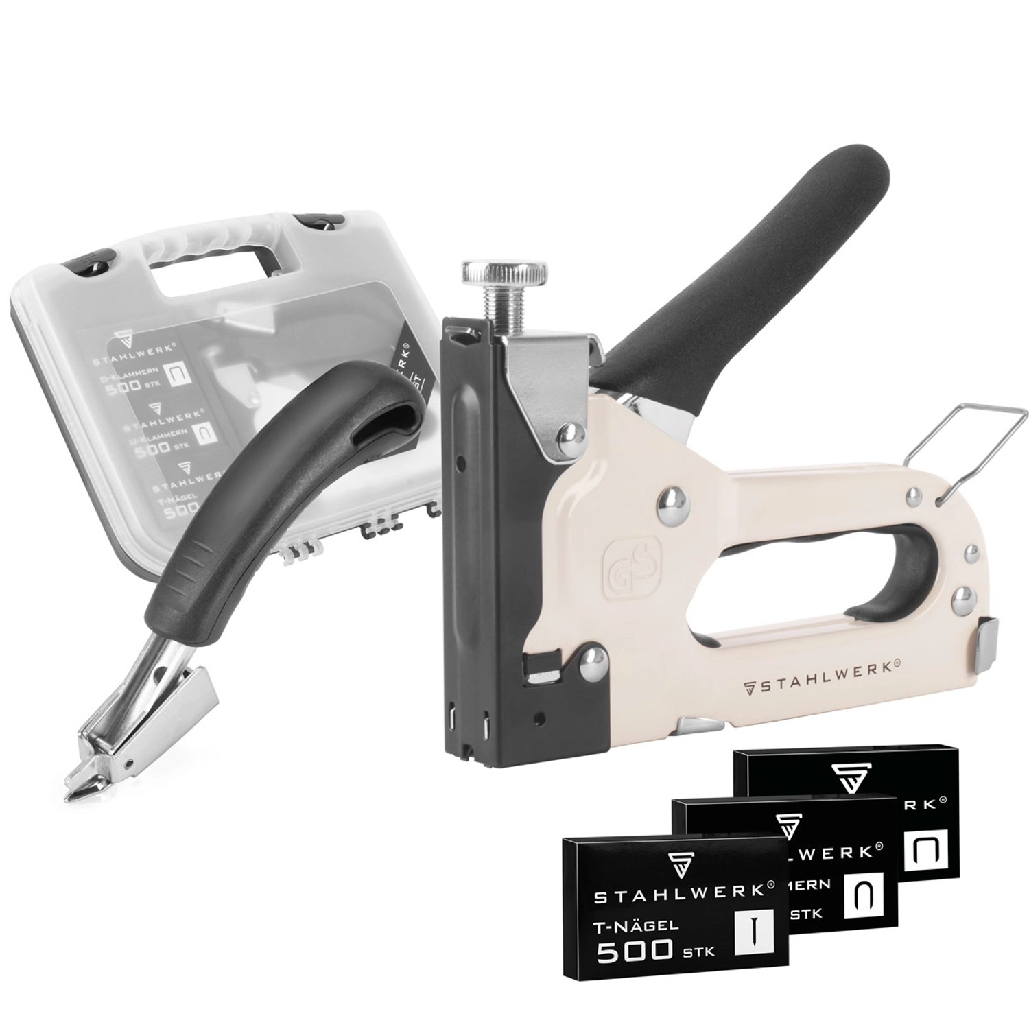 STAHLWERK Handtacker Set mit Tacker Klammerentferner mit 1500 Klammern und günstig online kaufen