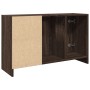 vidaXL Waschbeckenunterschrank in Braun Eichen-Optik, 90x29x55 cm mit offenen und geschlossenen Fächern.