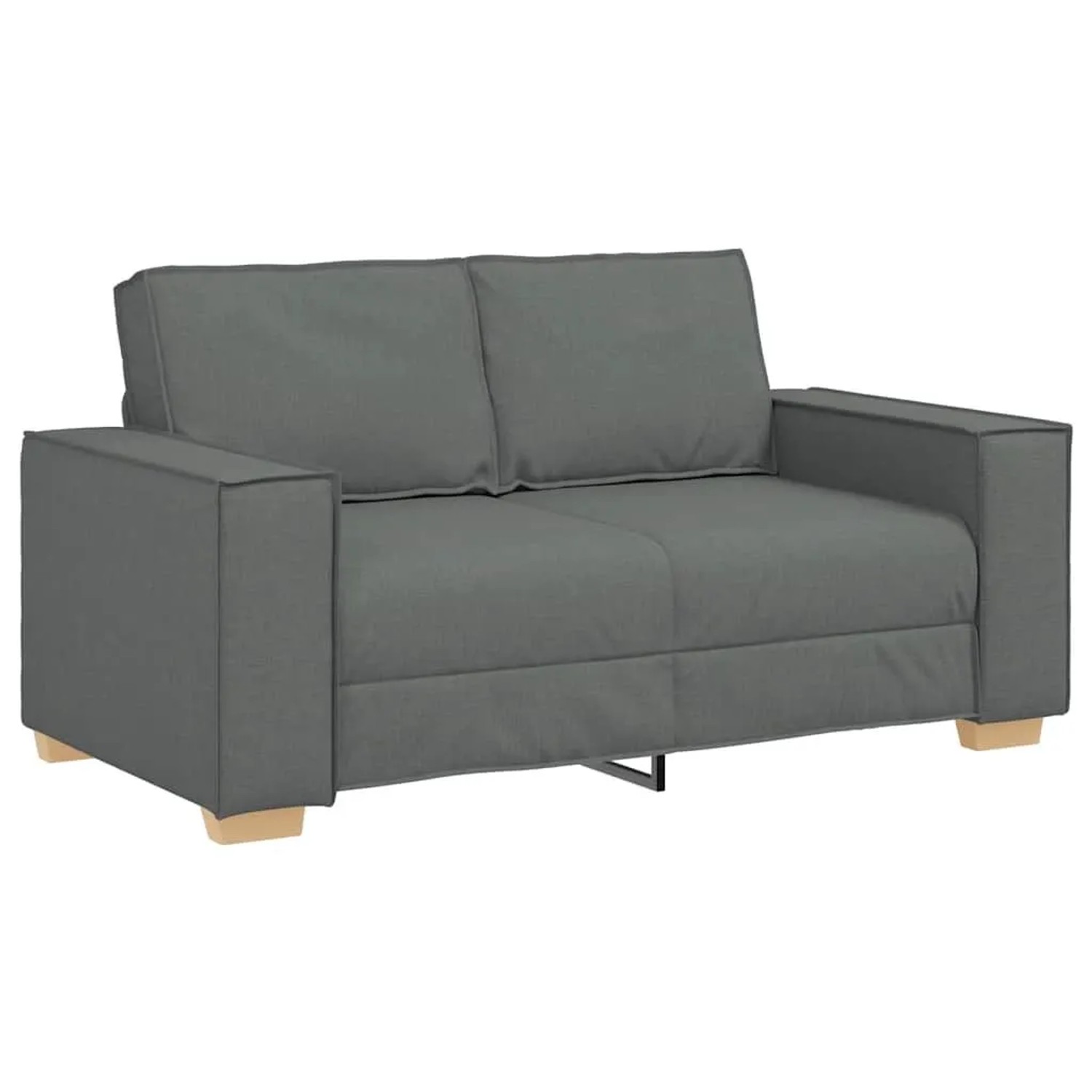 vidaXL 2-Sitzer Sofa Dunkelgrau 160x78x84 cm Stoff 4104971
