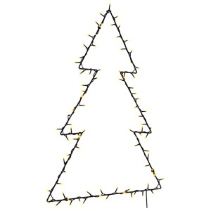 vidaXL Weihnachtsbeleuchtung Weihnachtsbaum-Silhouette 115 LEDs 4019603