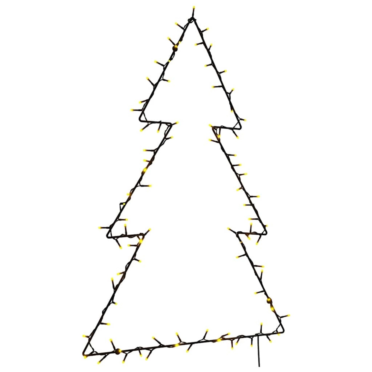 vidaXL Weihnachtsbeleuchtung Weihnachtsbaum-Silhouette 115 LEDs 4019603