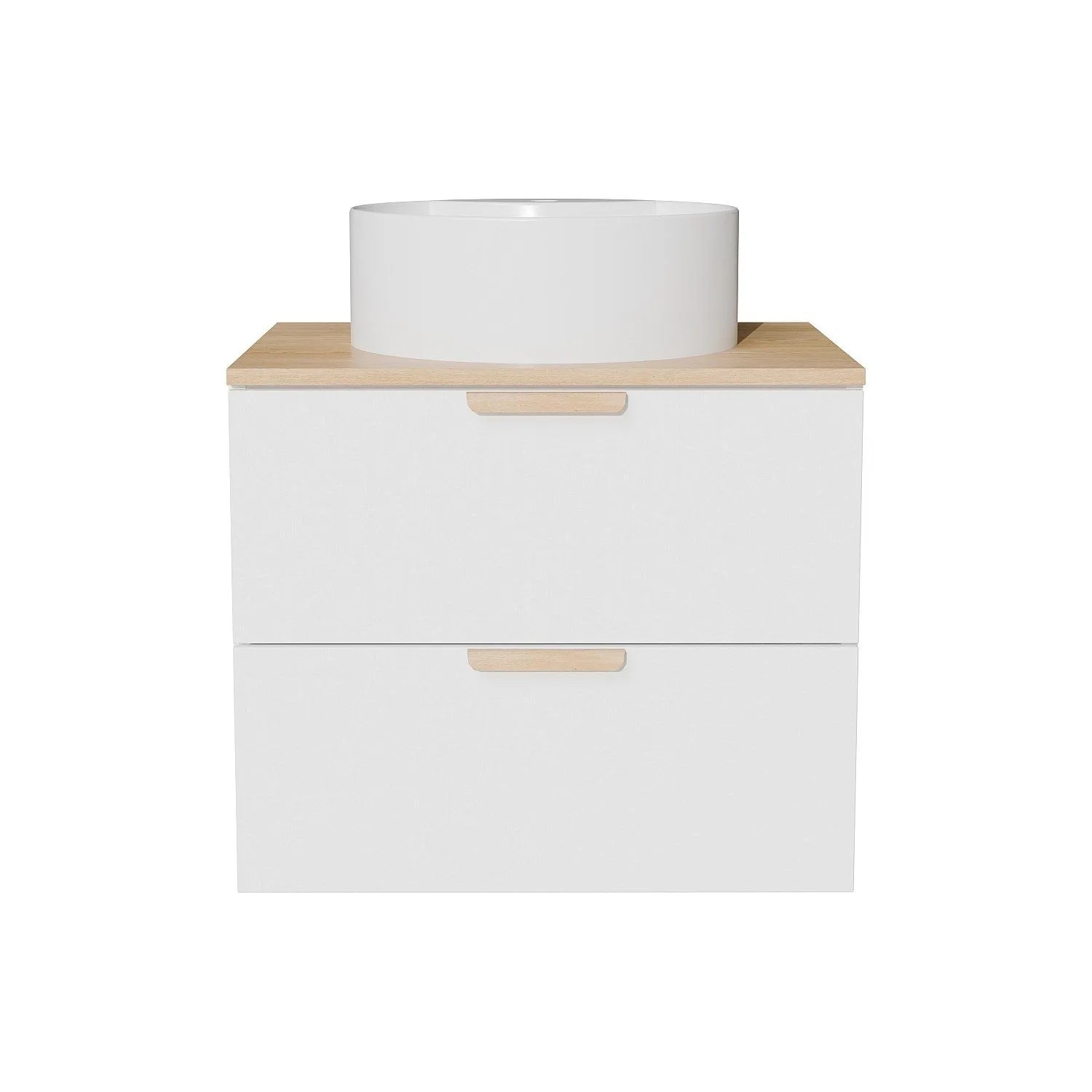 Vente-unique Einzelwaschtisch Avoreli Weiß 60 cm