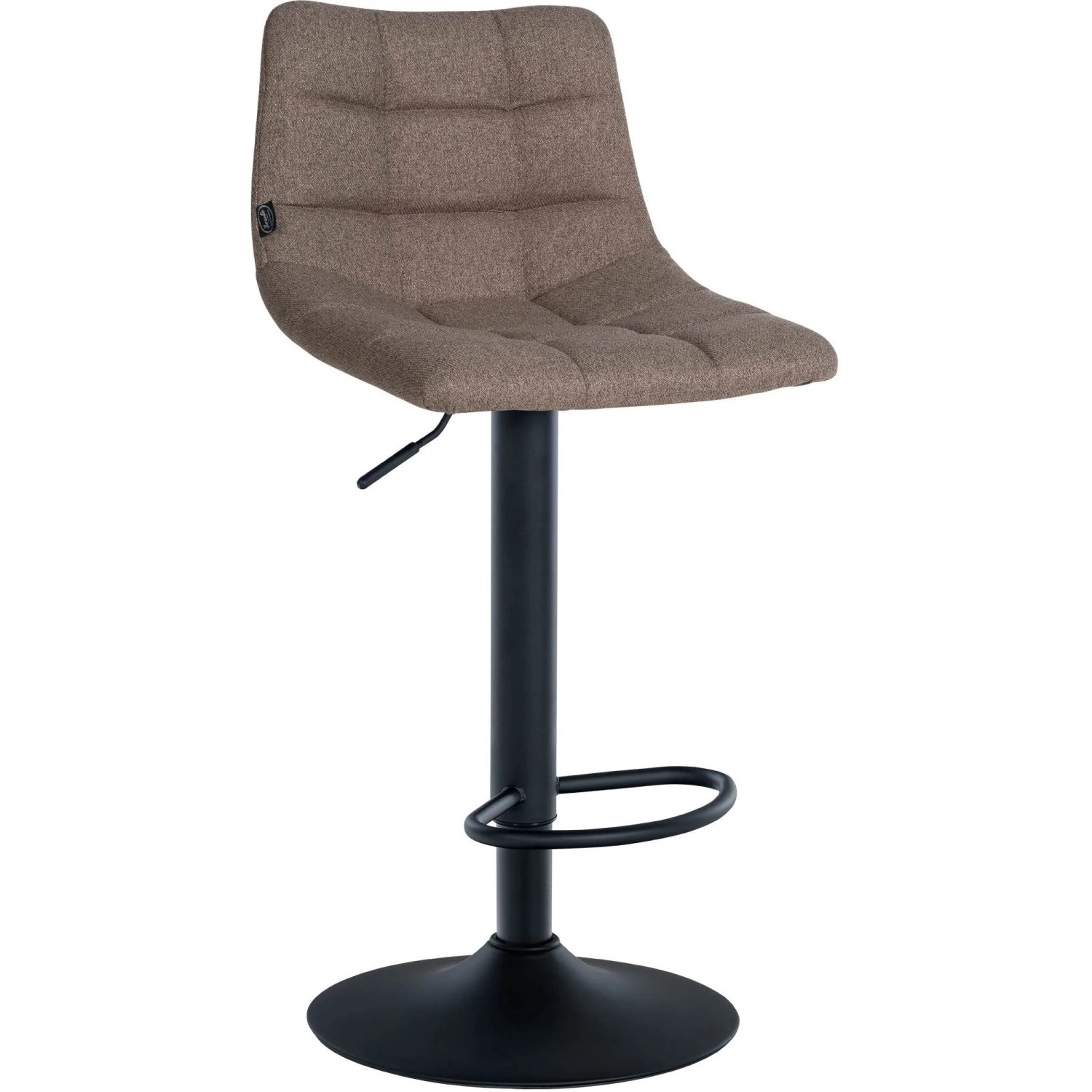CLP Barhocker Jerry Stoff Taupe/Schwarz