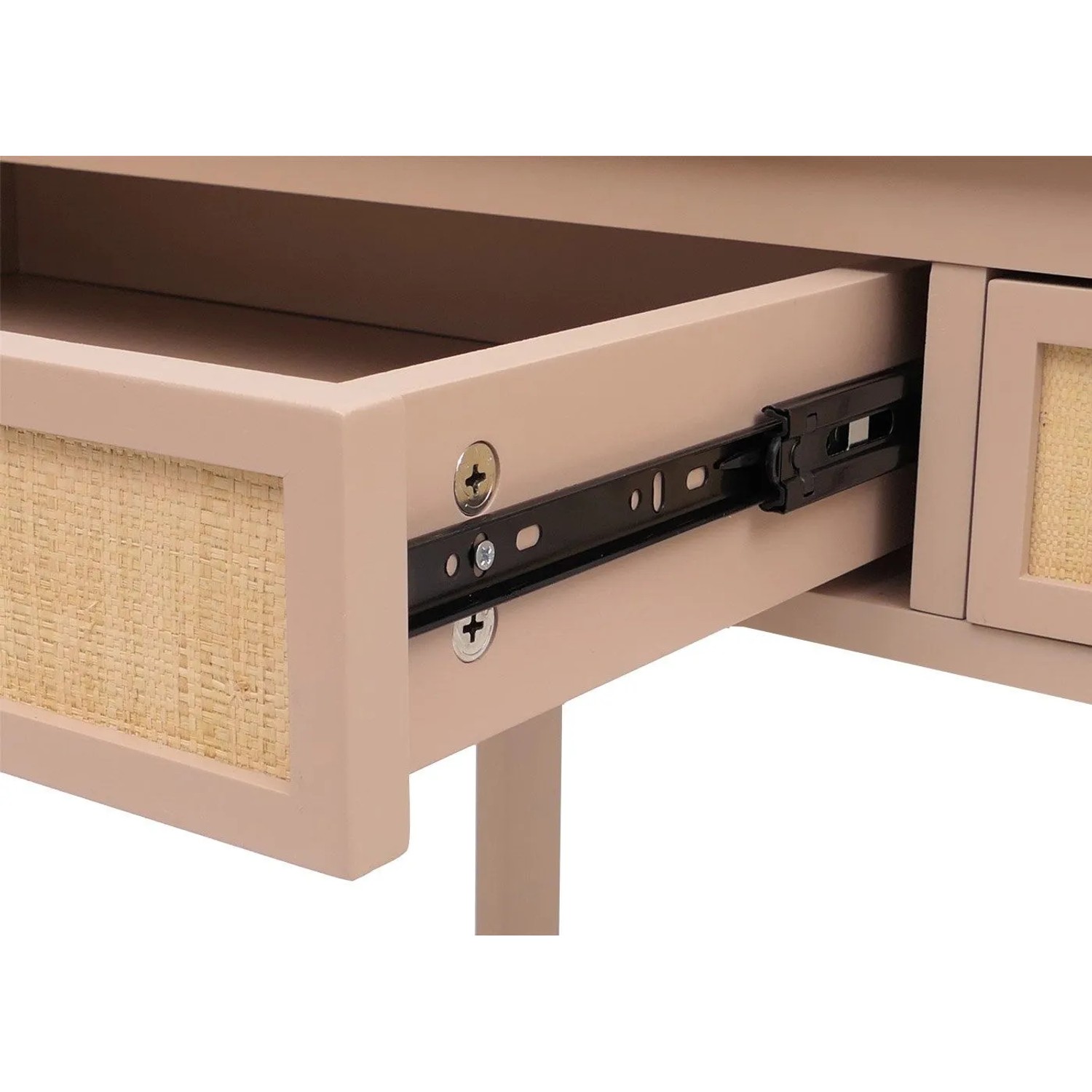Proregal Schreibtisch HxBxT 78x110x60 cm Schublade Holz Helltaupe Bürotisch Laptoptisch Arbeitstisch_5