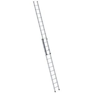 MUNK Aluminium-Schiebeleiter, 2-teilig, 2x12 Sprossen, für flexible Höheneinstellung.