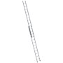MUNK Aluminium-Schiebeleiter, 2-teilig, 2x12 Sprossen, für flexible Höheneinstellung.