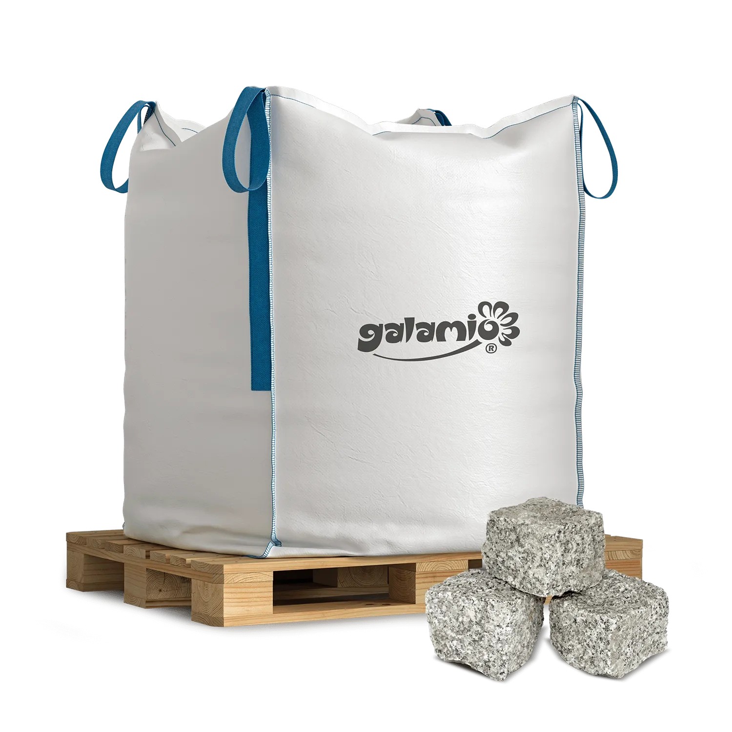 Galamio Granitpflaster 8/11 1000kg