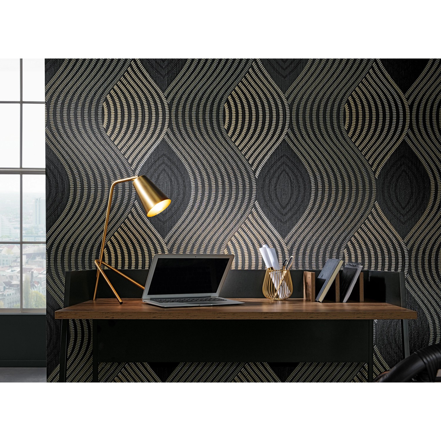 Guido Maria Kretschmer 3D Tapete Fashion for Walls Vlies Schwarz Erismann  kaufen bei OBI