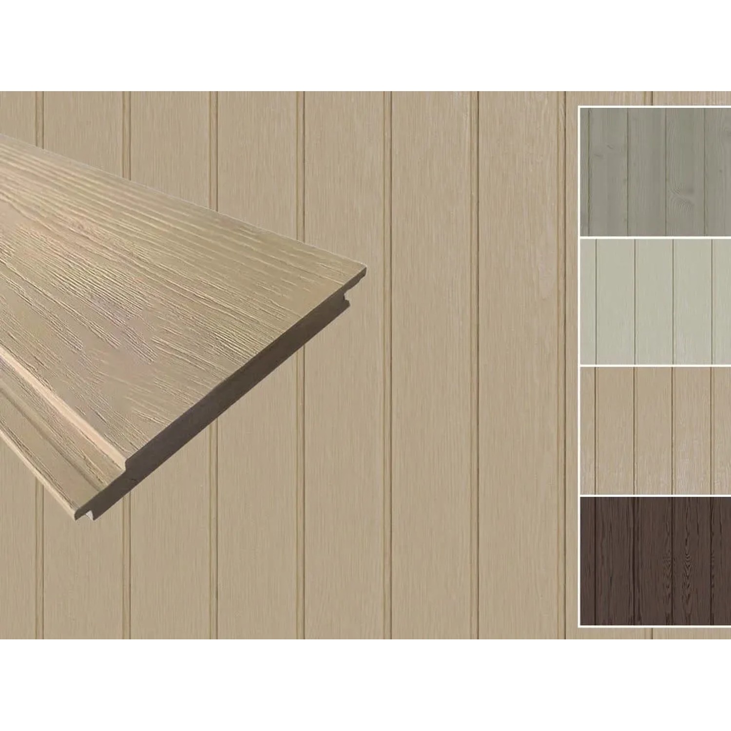 Outgarden WPC Premium Fassadenverkleidung Magnolia ArmorBoard Massivprofil PU-Kern Co-extrudiert 20 200 mm