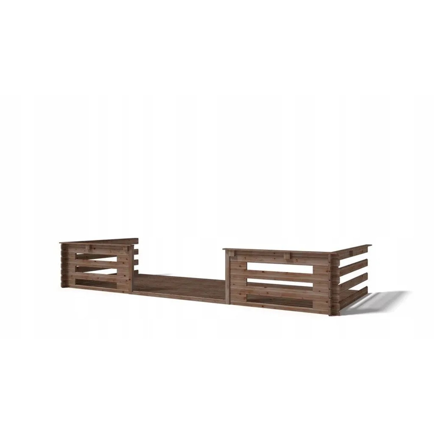 Altanka Veranda zum Gartenhaus 5x2 m   Farbe Braun   Imprägniert   DOM603 günstig online kaufen